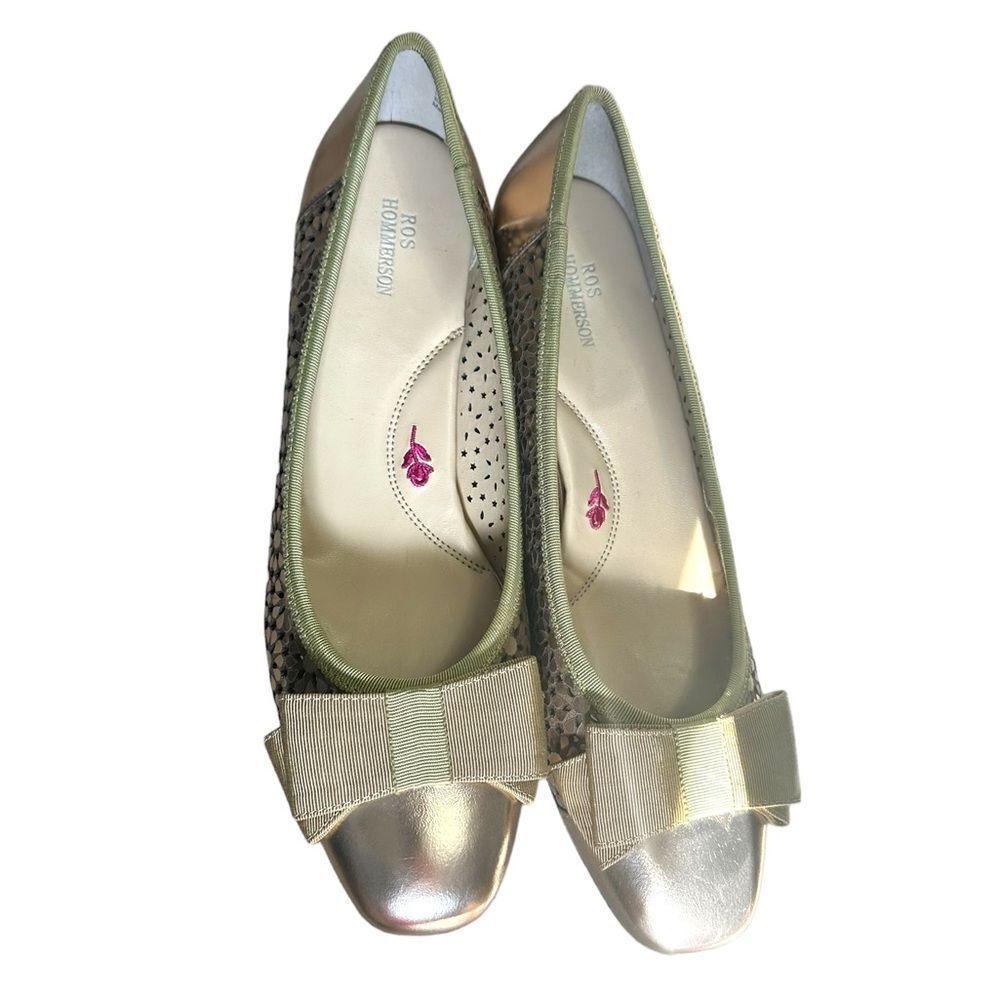 Ros Hommerson bronze Trisha metallic / patent leather flats in a size 9.5SS new - Picture 6 of 14